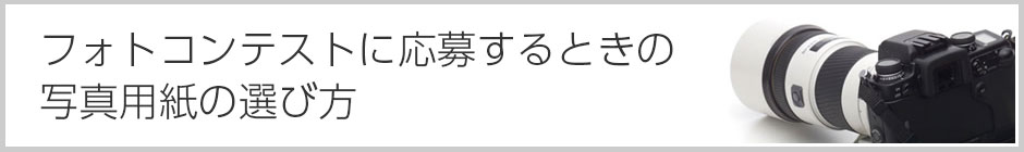フォトコンテストに応募するときの写真用紙の選び方